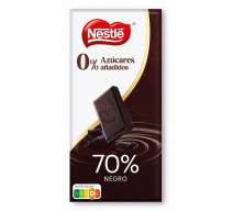 CHOCOLATE NEGRO 70% SIN AZUCAR NESTLE 115gr