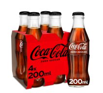 COCA-COLA ZERO Botellín PACK 4x200ml