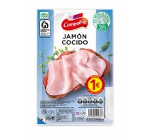 JAMON COCIDO LONCHAS CAMPOFRIO SIN GLUTEN SIN LACTOSA 80gr