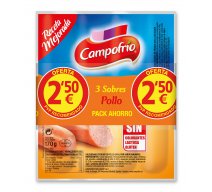 SALCHICHA POLLO CAMPOFRIO 3x170grs