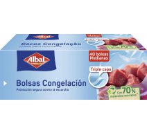 BOLSA CONGELACION ALBAL 1 MED 40uds